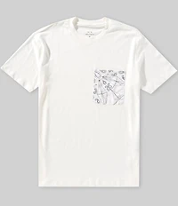 Armani Exchange Paisley Chest Pocket Short Sleeve T-Shirt