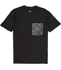 Armani Exchange Paisley Chest Pocket Short Sleeve T-Shirt