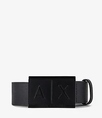Armani Exchange Perfect Rectangular 1.4#double; Buckle Belt