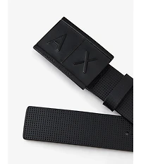 Armani Exchange Perfect Rectangular 1.4#double; Buckle Belt