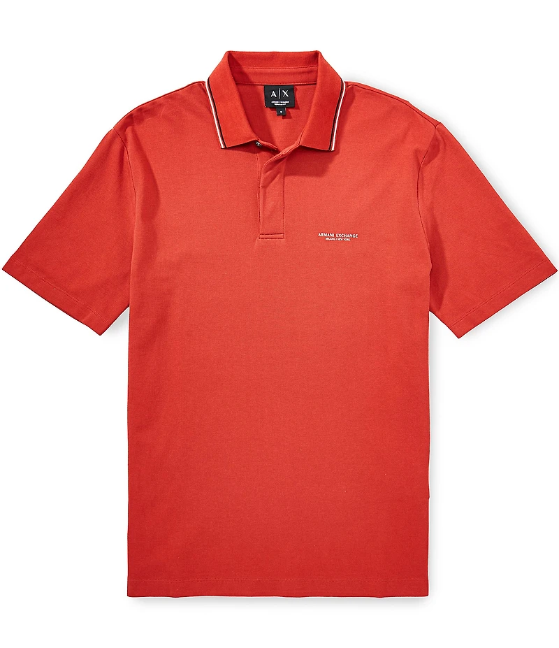 Armani Exchange Pique Short Sleeve Polo Shirt
