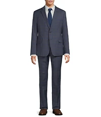 Armani Exchange Plaid Flat Front 2-Piece Suit