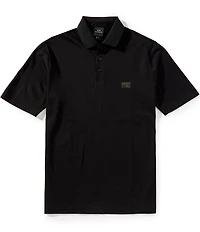 Armani Exchange PU Box Chest Logo Short Sleeve Polo Shirt