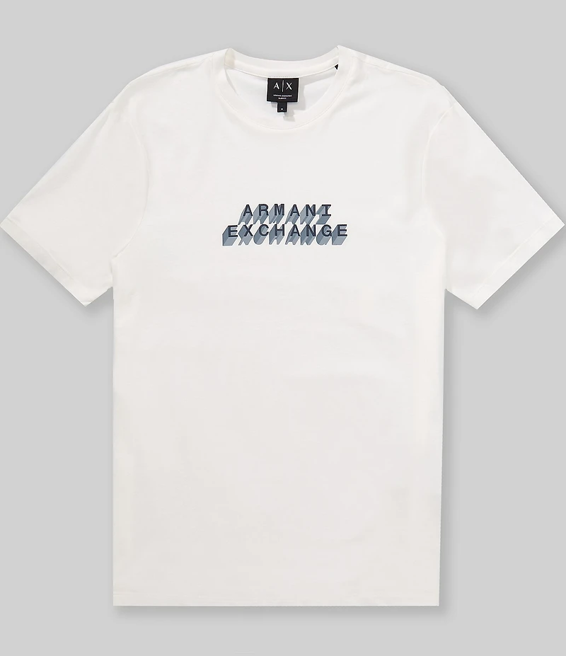 Armani Exchange Slim Fit 3D Logo Short Sleeve T-Shirt