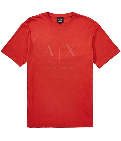 Armani Exchange Slim Fit Corporate Logo Short Sleeve T-Shirt