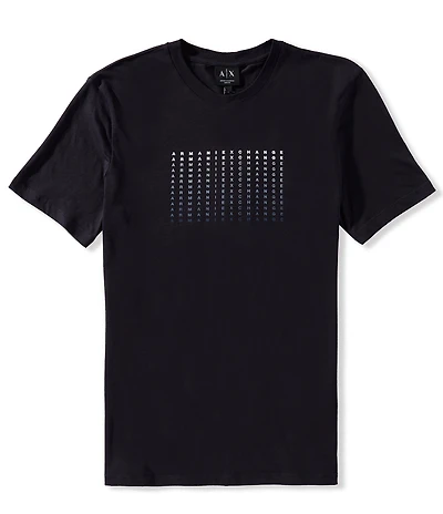 Armani Exchange Slim Fit Fading Box Logo Short Sleeve T-Shirt