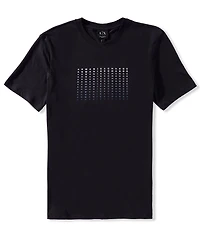 Armani Exchange Slim Fit Fading Box Logo Short Sleeve T-Shirt