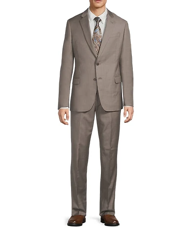 Armani Exchange Slim Fit Flat Front 2-Piece Suit