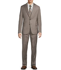 Armani Exchange Slim Fit Flat Front 2-Piece Suit