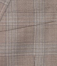 Armani Exchange Slim Fit Flat Front Plaid Wool 2-Piece Suit