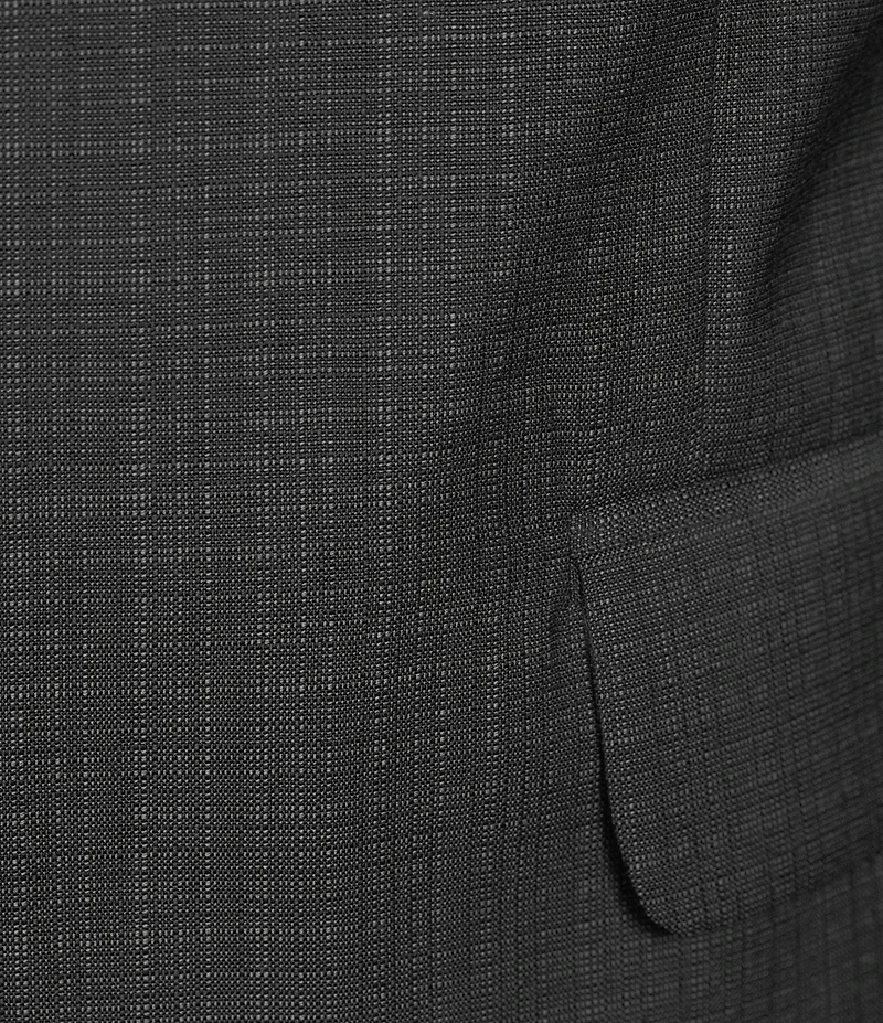 Armani Exchange Slim Fit Flat Front Wool Solid 2-Piece Suit
