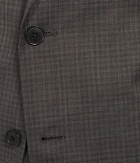Armani Exchange Slim Fit Peak Lapel Flat Front 2-Piece Suit