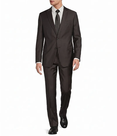 Armani Exchange Slim Fit Peak Lapel Solid 2-Piece Suit