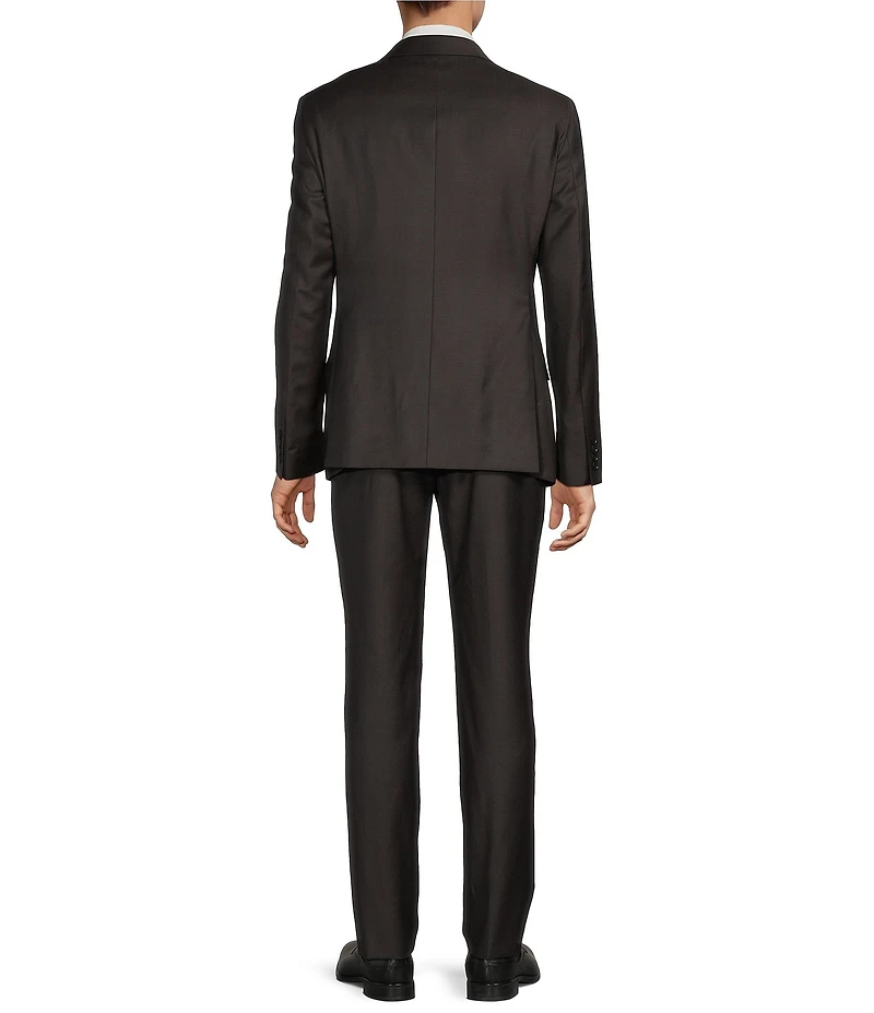 Armani Exchange Slim Fit Peak Lapel Solid 2-Piece Suit