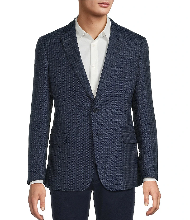 Armani Exchange Slim Fit Plaid Sport Coat