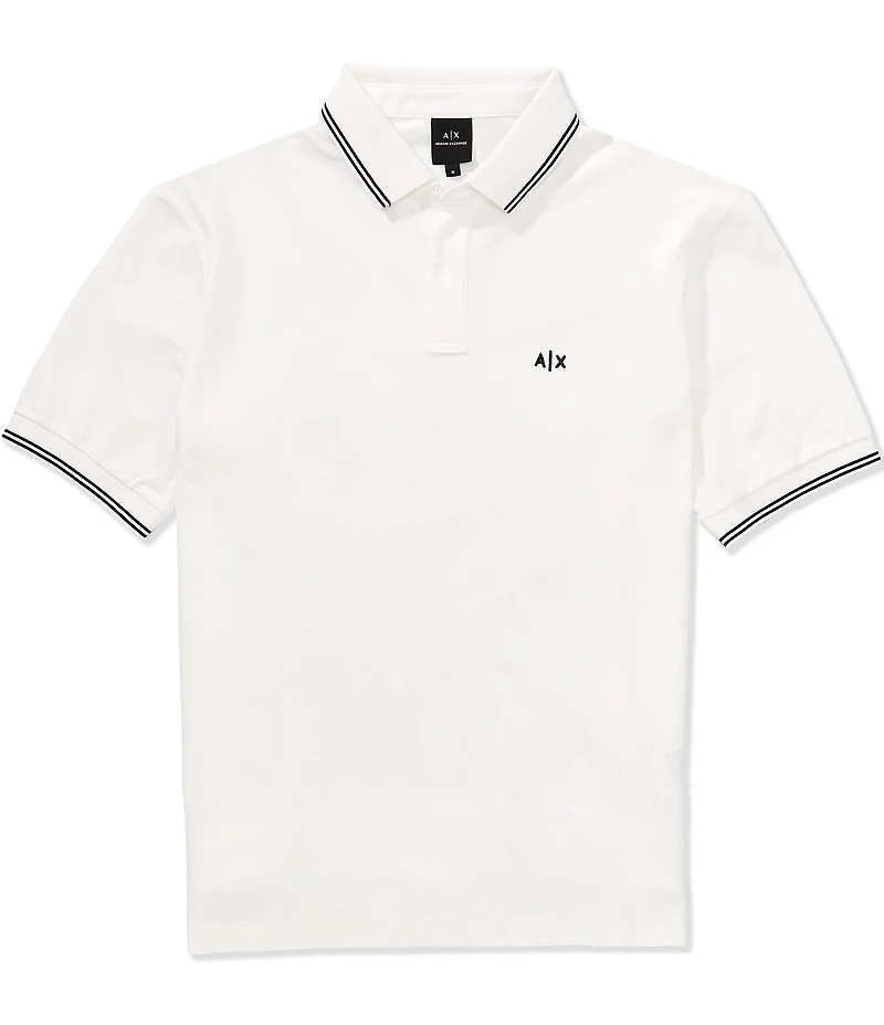 Armani Exchange Small Chest Logo Short Sleeve Polo Shirt