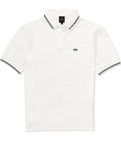 Armani Exchange Small Chest Logo Short Sleeve Polo Shirt