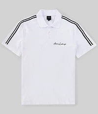 Armani Exchange Stretch Signature Logo Short Sleeve Polo Shirt