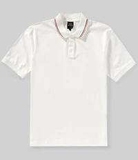 Armani Exchange Tonal Chest Logo Short Sleeve Polo Shirt