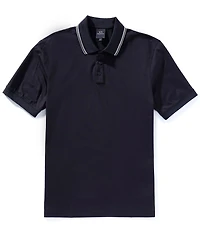 Armani Exchange Tonal Chest Logo Short Sleeve Polo Shirt