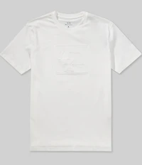 Armani Exchange Tonal Grid Box Logo Graphic Short Sleeve T-Shirt