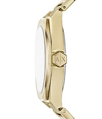 Armani Exchange Women's Andrea Three-Hand Black Stainless Steel Bracelet Watch