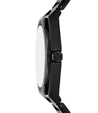 Armani Exchange Women's Andrea Three-Hand Black Stainless Steel Bracelet Watch