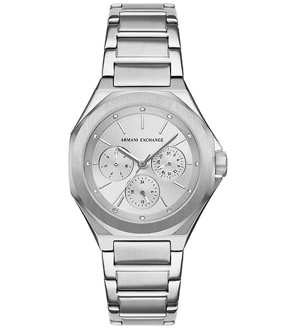 Armani Exchange Women's Andrea Three Hand Stainless Steel Bracelet Watch