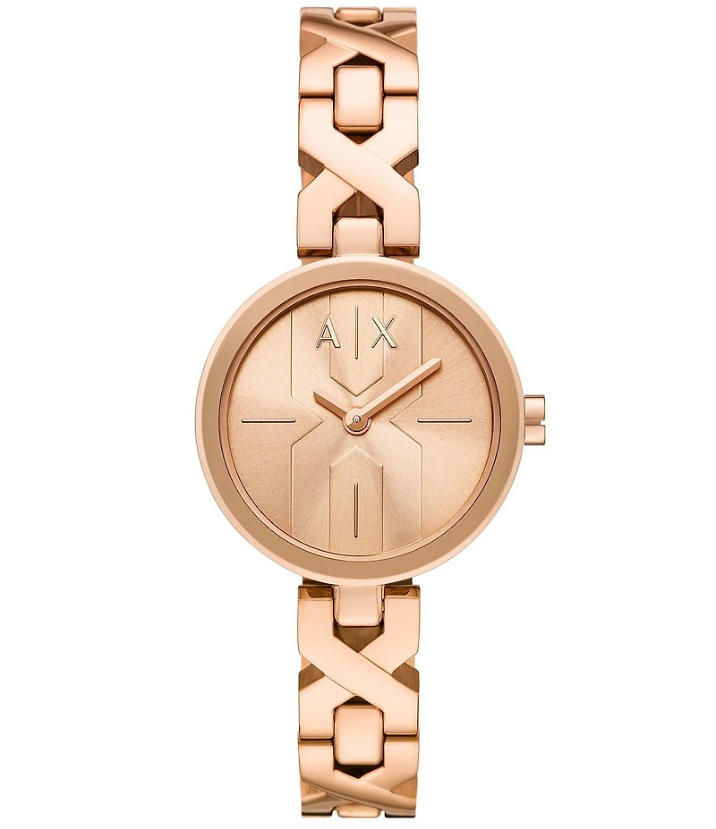 Armani Exchange Women's Ava Two Hand Stainless Steel Bracelet Watch