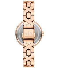 Armani Exchange Women's Ava Two Hand Stainless Steel Bracelet Watch