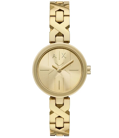 Armani Exchange Women's Ava Two Hand Stainless Steel Bracelet Watch