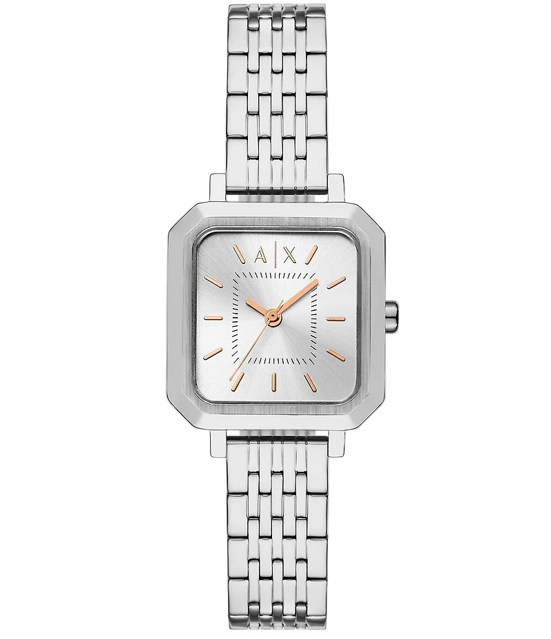 Armani Exchange Women's Leila Three Hand Stainless Steel Watch