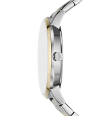 Armani Exchange Women's Lola Rd. Three Hand Two Tone Stainless Steel Bracelet Watch Set