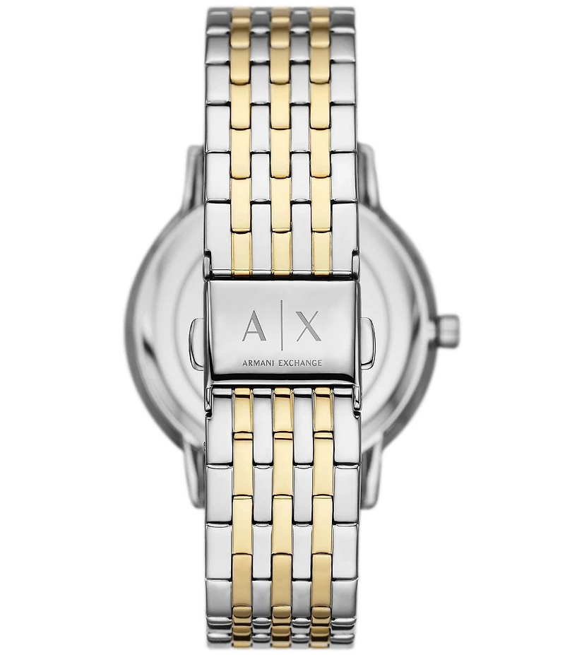 Armani Exchange Women's Lola Rd. Three Hand Two Tone Stainless Steel Bracelet Watch Set