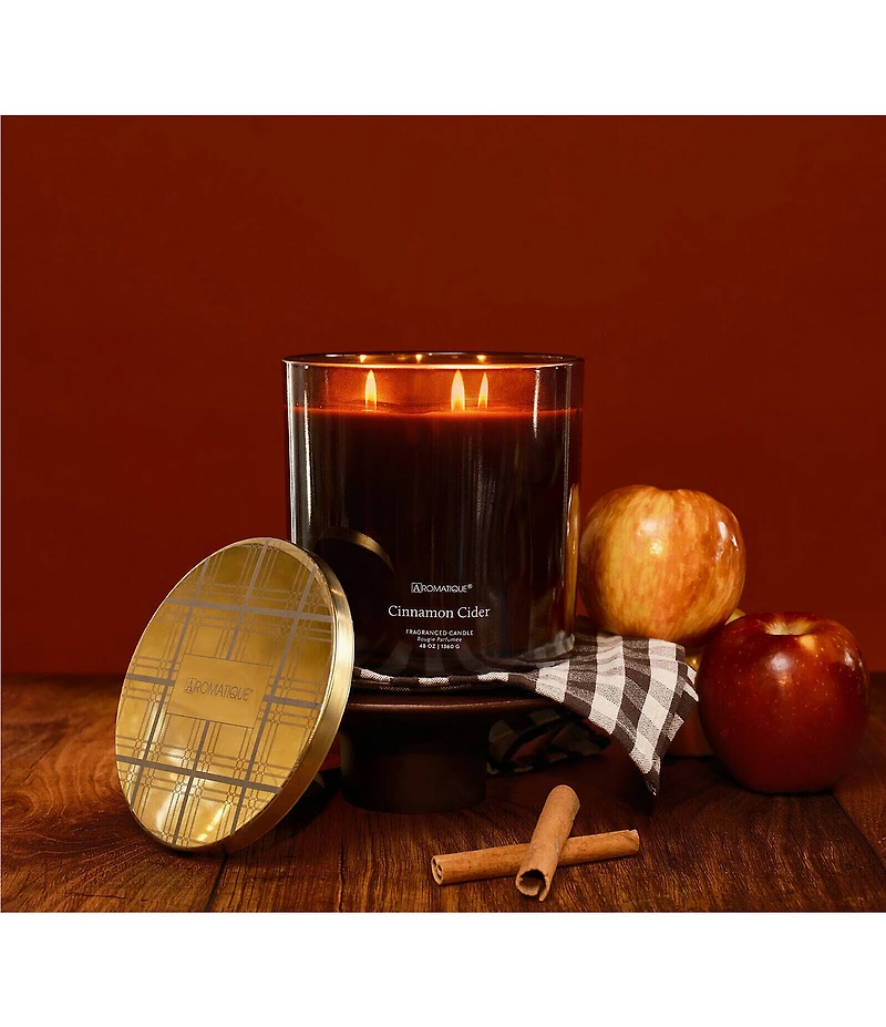 Aromatique Cinnamon Cider Statement 3-Wick Candle, 48 oz.