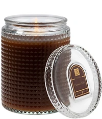 Aromatique Cinnamon Cider Textured Glass Candle, 15 oz.