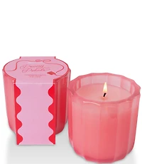 Aromatique Peony Petals Limited Edition Ribbed Glass Candle