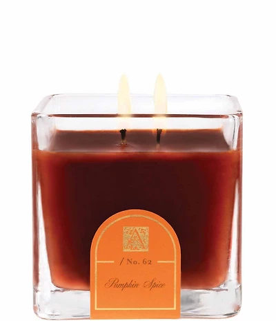 Aromatique Pumpkin Spice Cube Glass Candle, 12 oz.