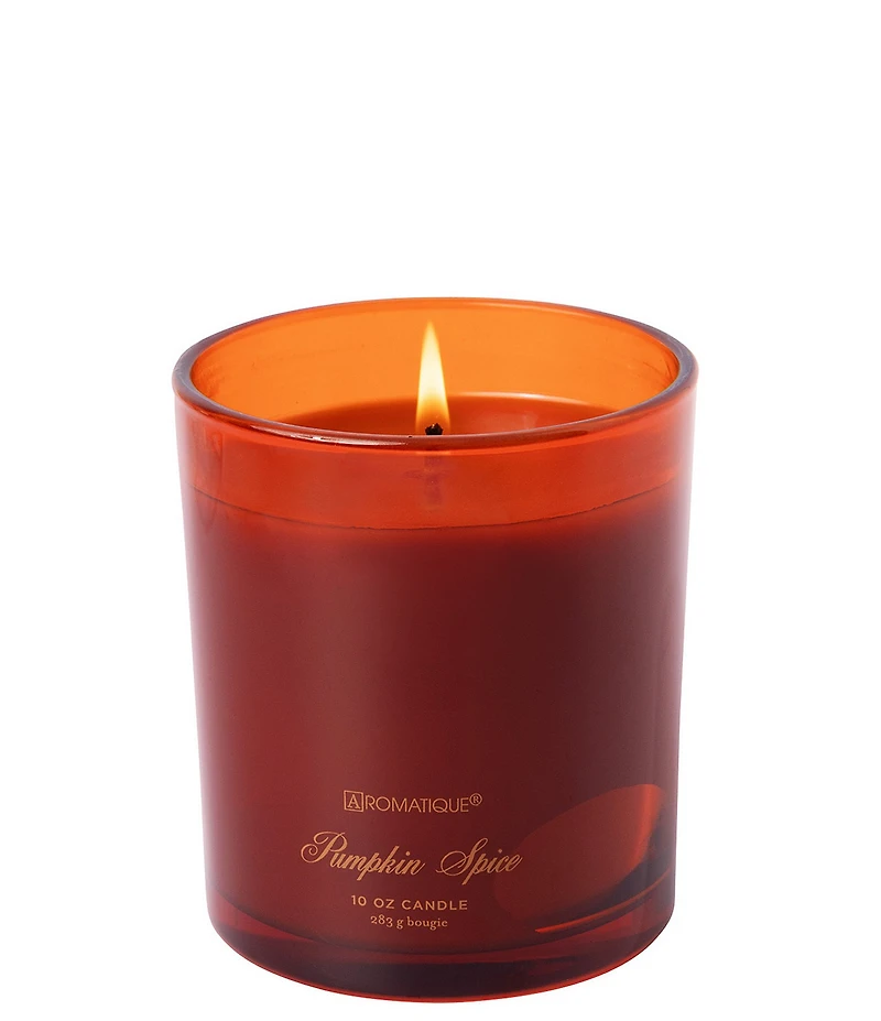 Aromatique Pumpkin Spice Foundry Glass Candle with Lid