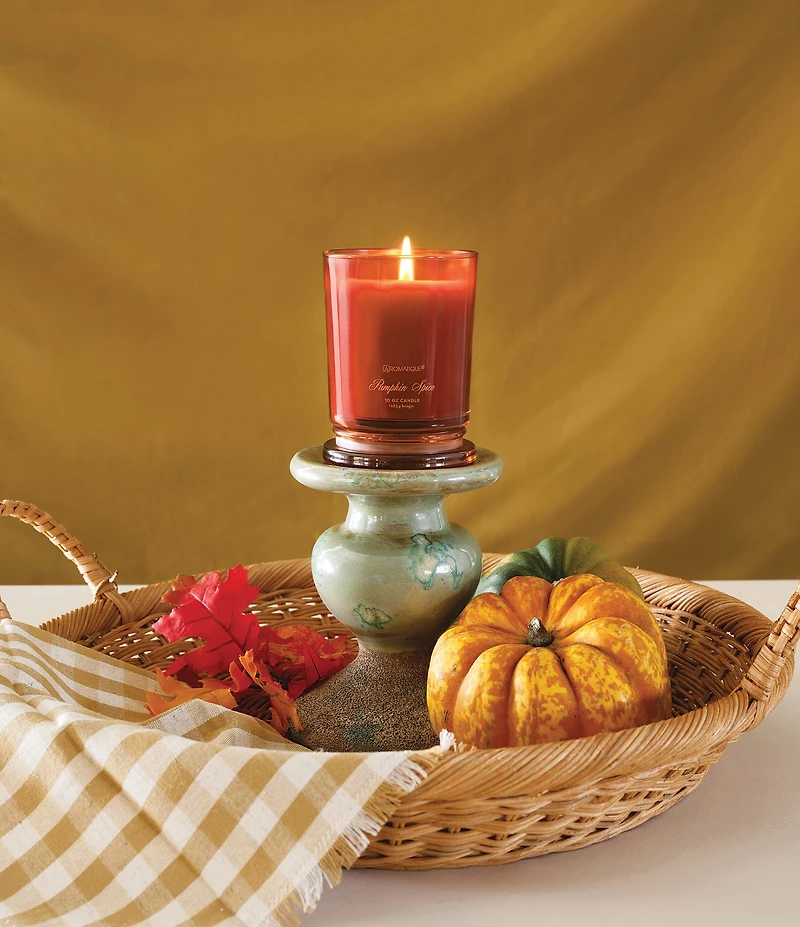 Aromatique Pumpkin Spice Foundry Glass Candle with Lid