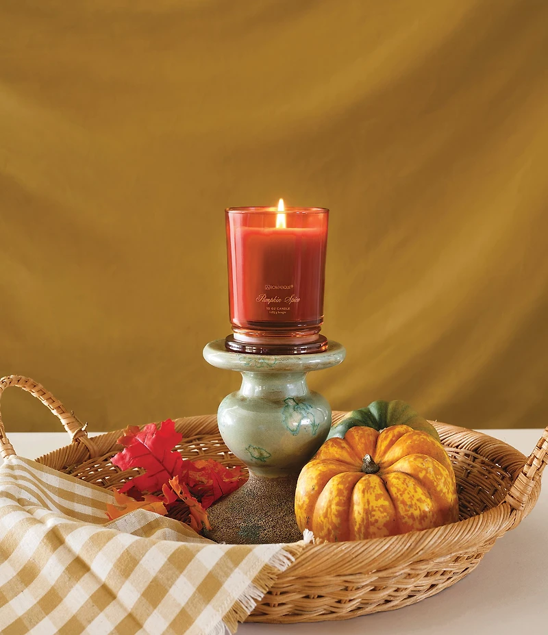 Aromatique Pumpkin Spice Foundry Glass Candle with Lid, 10 oz.