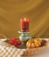 Aromatique Pumpkin Spice Foundry Glass Candle with Lid, 10 oz.