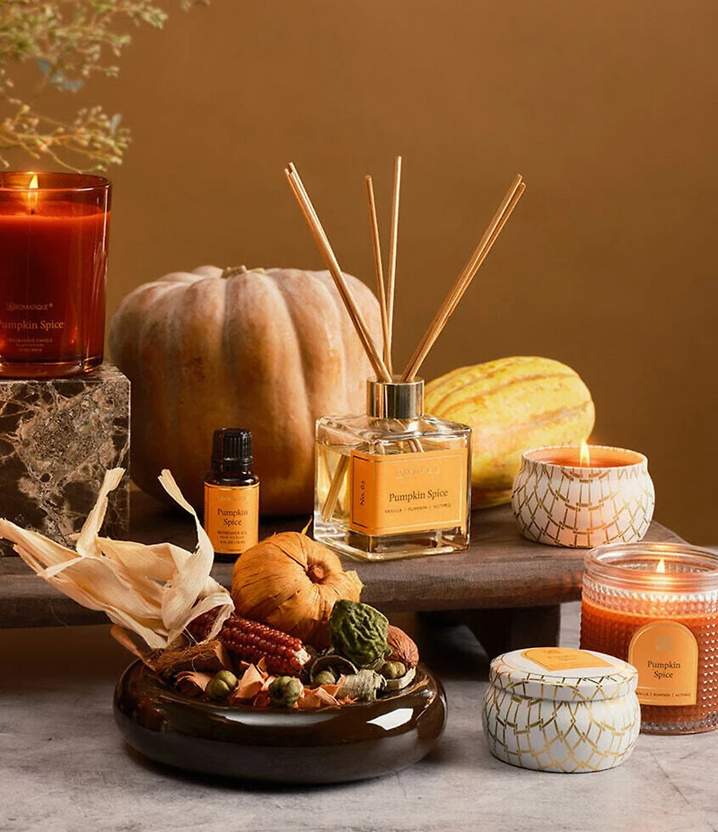 Aromatique Pumpkin Spice Reed Diffuser Set