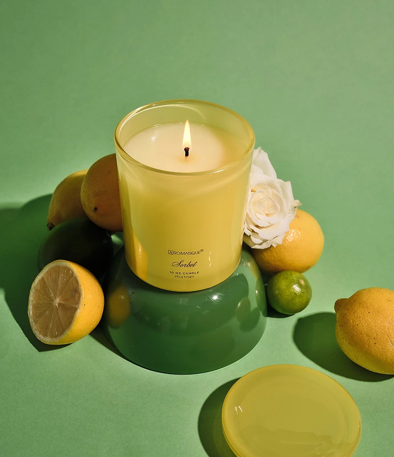 Aromatique Sorbet Foundry Glass Candle with Lid