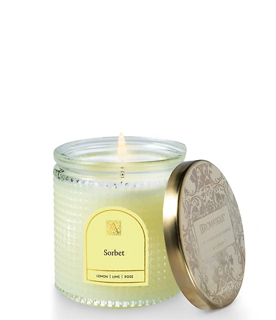 Aromatique Sorbet Textured Glass Candle with Lid