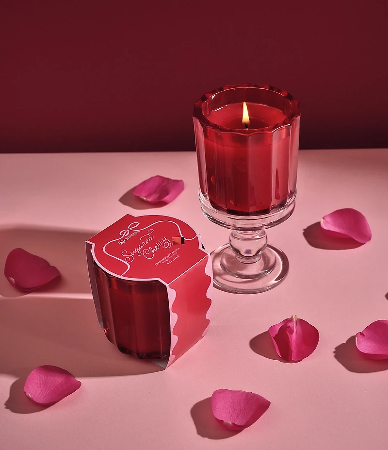 Aromatique Sugared Cherry Limited Edition Ribbed Glass Candle