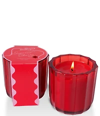 Aromatique Sugared Cherry Limited Edition Ribbed Glass Candle