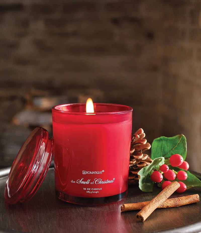 Aromatique The Smell of Christmas Foundry Glass Candle with Lid