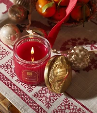 Aromatique The Smell of Christmas Textured Candle with Lid, 6 oz.