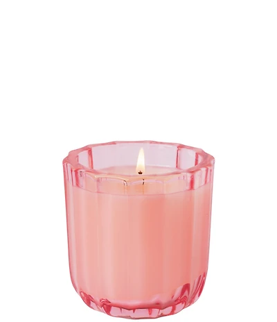 Aromatique The Smell of Spring Ribbed Glass Candle, 8 oz.